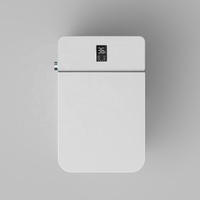Offre Spéciale – Toilette Intelligente Automatique Moderne Blanche avec Télécommande, Siphon en S, Fixation au Sol, Cuvette en Céramique, Siège Chauffant et Veilleuse
