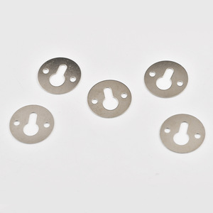 Cadres photo ronds en forme de gourde, pièces suspendues en acier laminé à froid, portes d'armoires argentées, design industriel, installation par visserie - Product Image 3