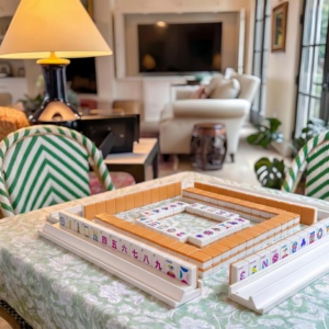 Special-Edition Premium Acrylic Cloisonne Inspired Luxury Style <b>Mahjong</b> <b>Set</b> For Adults for Luxury Gift Market - Product Image 5