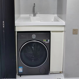 Multi-Function Home <b>Laundry</b> <b>Cabinet</b> With Storage, & Washing Machine Integration 100*70 Integrated Design Combines Washing Machin - Product Image 1