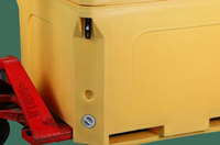 Conteneur à poisson en PE rotomoulé écologique de 630L personnalisable bacs de congélation isolés pour les voyageurs boîte de conserve multifonctionnelle