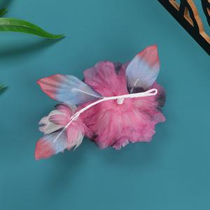 Nuevo Diseño de Primavera, Diadema Hanfu Original Hecha a Mano con Flores de Seda en Degradado Púrpura-Rojo, Horquilla Suave, Flor Estampada en Caliente - Product Image 5