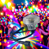 DC24V 60mm Cabochon RGB DMX Point Lumières Carnaval LED Pixel Fun Amusement RGB DMX Éclairage Contrôlé
