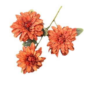 Bouquet de fleurs artificielles Dahlia, couleurs mélangées, fleurs en soie, toucher naturel, décorations de mariage - Product Image 5