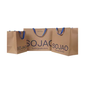 Wholesale shoe gift cosmetic box mini brown wedding packaging kraft paper bags display customized with logo print custom