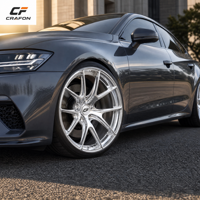 Jantes forgées multi-rayons CF 5x130 20 pouces pour voitures particulières, compatibles Audi A6 A8 C8 RS3 S3 Bespoke