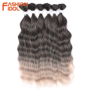 Estensioni di <span class=keywords><strong>Capelli</strong></span> Sintetici a Onda Profonda per Acconciature Bionde, <span class=keywords><strong>6</strong></span> Fasci da 20 Pollici, <span class=keywords><strong>Capelli</strong></span> Finti - Product Image 1