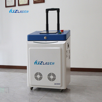 Meilleur effet de nettoyage, machine de nettoyage au laser pulsé portable 200w/300w/500w pour l'élimination de la rouille, la peinture à l'huile et le nettoyage des murs de graffitis
