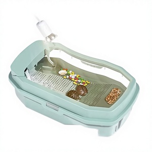 Jeneca - Nouvelle Boîte d'élevage et d'alimentation rectangulaire en plastique pour tortues, écologique, design paysager brésilien, 1L, petite et créative - Product Image 1