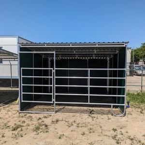 Abri extérieur portable pour chevaux avec toit, écuries et clôtures, treillis et portails pour chevaux - Product Image 5