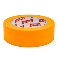 Autocollant découpé en kraft souple résistant à l'eau 48 mm x 50 m, le plus populaire, jaune-orange, pour masquage de peinture automobile, adhésif à faible bruit