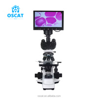 OSCAT Veterinary Trinocular Biological Microscope 5 Million HD Imaging Reusable Dog Compatible Adjustable Focus Diagnosis Pet