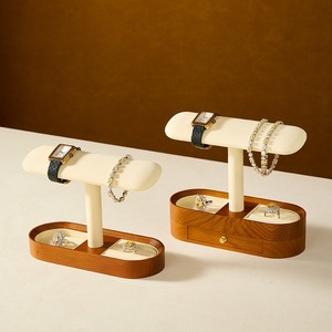 Expositor de relojes de madera maciza personalizado, expositor de pulseras de relojes de alta gama, accesorios de exhibición para almacenamiento de joyas - Product Image 3