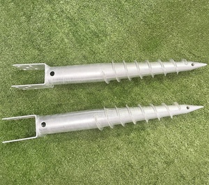 Vite messa a terra in acciaio da fondazione a vite di terra <span class=keywords><strong>punte</strong></span> di terra per recinzione in <span class=keywords><strong>legno</strong></span> palo di ancoraggio - Product Image 3