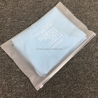 Sacs à fermeture éclair en plastique givré recyclable avec logo de marque personnalisé, écologiques, emballage haut de gamme pour vêtements, petit MOQ