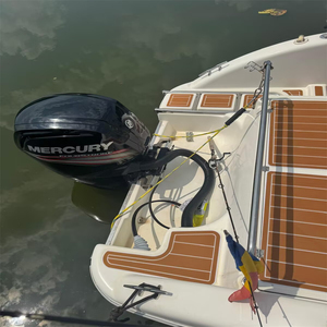 Plateforme de bain et cockpit pour bateau 2001 Sessa <span class=keywords><strong>Key</strong></span> <span class=keywords><strong>Largo</strong></span> 21, revêtement de sol en mousse EVA imitation teck SeaDek MarineMat Gatorstep, auto-adhésif - Product Image 2