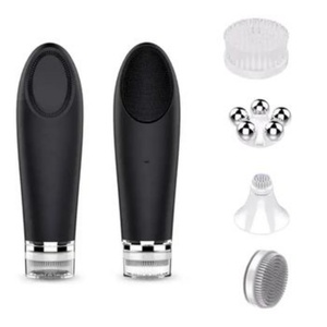 Cepillo de Limpieza Facial Eléctrico Multifuncional 4 en 1, SPA Facial, Cepillo de Silicona con Motor Giratorio en Forma de Corazón - Product Image 1