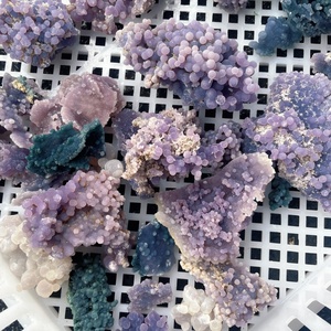 Wholesale Natural <strong>Grape</strong> Agate Specimen Cluster Healing Crystal Quartz Gemstone Craft for Decoration - Product Image 3
