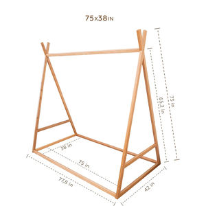 <span class=keywords><strong>Tipi</strong></span> en bois <span class=keywords><strong>lit</strong></span> jumeau pour enfants-Toddler Loft Bed Twin - Montessori Kids Room Furniture-<span class=keywords><strong>Tipi</strong></span> Twin Bed A Frame - Product Image 3
