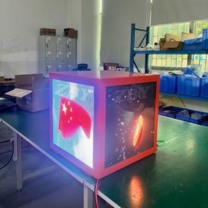 P3 Custom Full Color Publicidad Video Takeaway Caja LED Motocicleta Entrega <span class=keywords><strong>de</strong></span> comida para llevar Caja Pantalla LED - Product Image 4