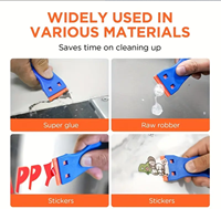 Outil de grattoir pour vitres de voiture, lame de rasoir, dissolvant d'autocollant, lames en plastique, raclette, colle pour teinte vinyle, personnalisable OEM
