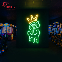 Personalizado USB Dimmable Dollar Money Sign Neon Sign Dollar Neon Sign para decoración de pared