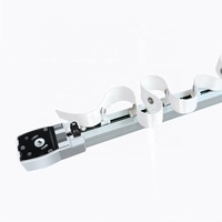 Système de maison intelligente motorisé ondulation pli vague rideau piste électronique motorisé rideau pôles accessoires