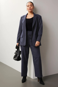 Giacca da <span class=keywords><strong>Donna</strong></span> Classica su Misura di Alta Qualità, Blazer con Risvolto a Tacca e Maniche Lunghe a Righe - Product Image 6
