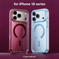 Coque de téléphone PC transparente magnétique avec recharge sans fil antichoc pour iPhone 16 Fabricant OEM ODM Chine