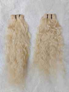 Ombre la plus légère 613 cuticule alignée cheveux vierges blond russe paquet de cheveux humains vierges blonds extension de cheveux humains brésiliens blonds - Product Image 4