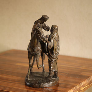 <span class=keywords><strong>Statuette</strong></span> en cuivre Collection Homme et <span class=keywords><strong>Cheval</strong></span> Meubles Décoration Figurine Artisanale pour les Fêtes d'Anniversaire de la Fête Nationale du Nouvel An - Product Image 4