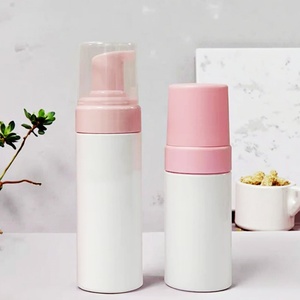 Botella de Plástico Esmerilado Rosa con Pulverizador, 100ml 120ml 150ml 200ml 250ml, Vacía, para Limpiador Facial, Jabón, con Logotipo Personalizado - Product Image 1