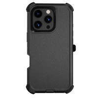 Coque de protection robuste antichoc avec clip ceinture pour iPhone 14 15 16 17 – Étui de téléphone portable haute protection