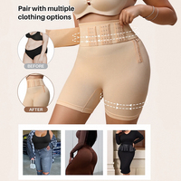 Shorty gainant taille haute Colombianas pour grandes tailles, effet ventre plat et rehausseur de fesses BBL, marque privée, vente en gros
