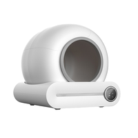 Litière automatique intelligente Wi-Fi pour chat, sans accrocs, autonettoyante, grande capacité 65L, faible bruit, vente en gros