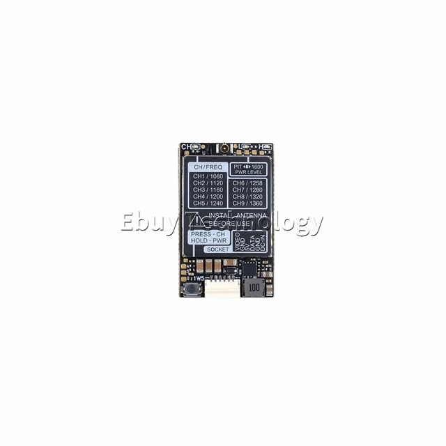 1.2GHz 1.3GHz 1600mW 1.6W VTX Audio Video 25mW/1600mW 9CH FPV Transmitter Module 7-36V for RC FPV Long Range Airplane Drone