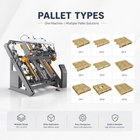 Machine de production de palettes automatique robuste pour la conversion de planches de bois en palettes, normes industrielles européennes et américaines