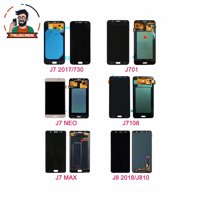 LCD Factory Wholesale Screen Display Lcds J2 J3 J4 J5 2017 J5 J500fn J6 Plus J7 Core Prime Pro for Samsung Galaxy J7 Pantalla