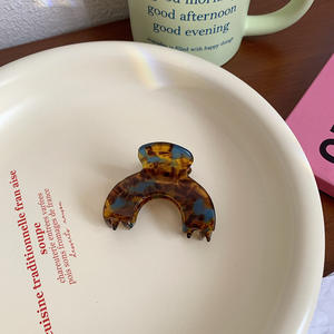 Nouvelles pinces à cheveux en acétate de petite taille, style français, effet teinté, pour femmes – Accessoires capillaires élégants - Product Image 1