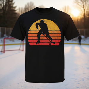 T-shirt de hockey sur glace style rétro vintage pour attaquant de hockey - Product Image 3