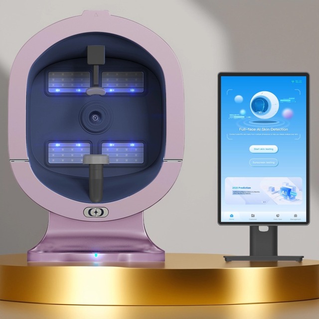 21.5inch Screen Data Integration 9 Spectral Images Facial AI Intelligent Analysis WIFI Face Scanner Skin Analyzer Spa Machine