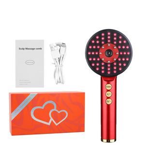 Masseur capillaire EMS pour <span class=keywords><strong>la</strong></span> croissance des cheveux <span class=keywords><strong>avec</strong></span> batterie <span class=keywords><strong>au</strong></span> lithium rechargeable par USB, peigne pulvérisateur en silicone, certifié CE ROHS FCC - Product Image 6