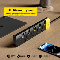 Multiprise de bureau multifonctionnelle standard britannique 13A, version Hong Kong, avec chargeur USB et prises A+C, cordon et prises inclus
