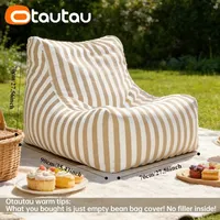 Housse de pouf et de bean bag d'extérieur inclinable moderne OTAUTAU SF464 pour piscine, plage, jardin, transat – Aucun rembourrage requis