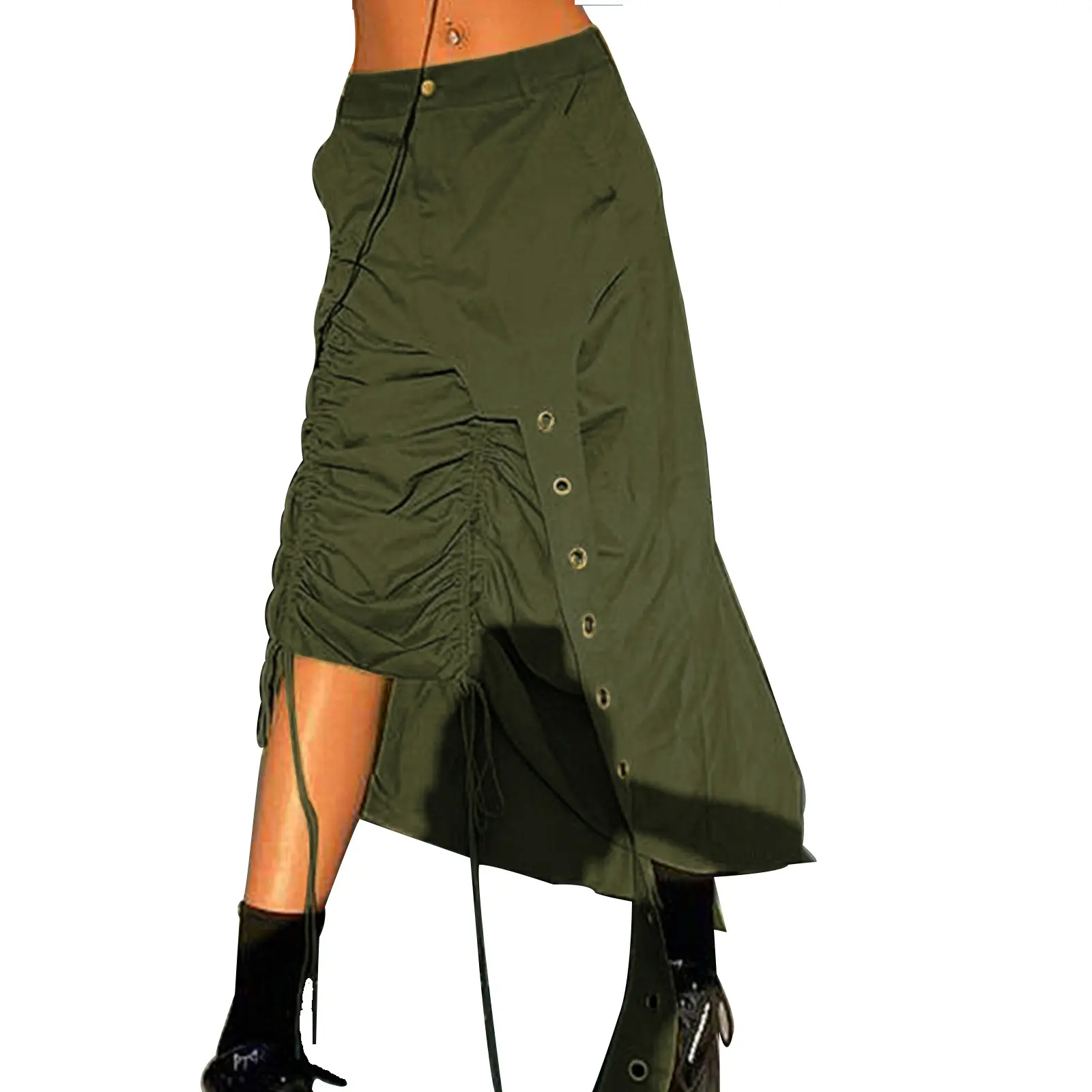 Mujer Ropa de Faldas de Faldas por la rodilla Falda ajustada con cintura en V de Unravel Project de color Negro 