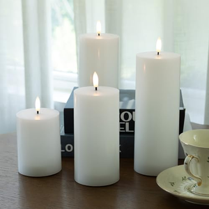 Produits de haute qualité, cire véritable, télécommande 10 touches, ensemble de 9 bougies LED - Product Image 5