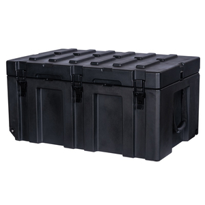 ZERO 150L LLDPE Caso De Carga Caso Robusto Plástico Rígido Rotomolded Caixa De Ferramentas 4WD Caixa De Armazenamento Cor Preta Com Rodas - Product Image 3