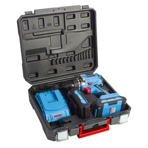 FIXTEC Taladro Inalámbrico de 20v Sin Escobillas, Juego de Herramientas Eléctricas, Taladro Percutor de Iones de Litio, Destornillador con Kit de Batería Combinado - Product Image 1