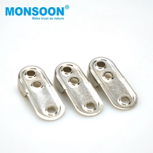 Support de tube de penderie en alliage de zinc, support de rail suspendu pour placard, bride de tube rond, support d'extrémité de tube de penderie - Product Image 5