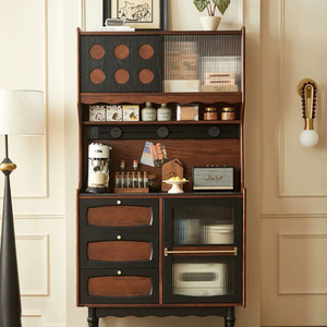 French Style Solid Wood Sideboard 900mm+ Storage <b>Cabinet</b> For Living Room And Dining Room Retro Tea Water <b>Cabinet</b> - Product Image 1